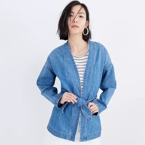 Madewell Classic Denim Wrap Jacket
